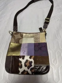 COACH パッチワーク ショルダーバッグ