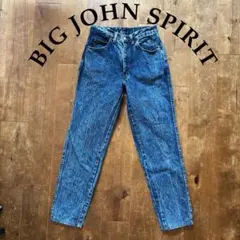 90’ BIG JOHN SPIRIT ケミカルウォッシュ デニムパンツ W28のサムネイル