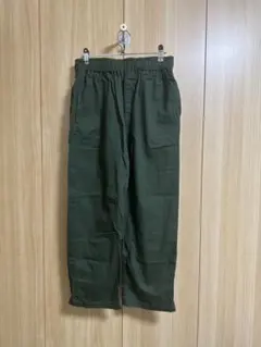 グリーン ワークパンツ ウエストゴムのサムネイル