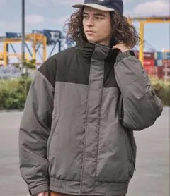 新品　MONO-MART 撥水ナイロンタッサー中綿スタンドマウンテンジャケット