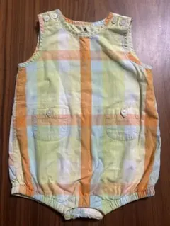 babyGap チェック柄ロンパース 80