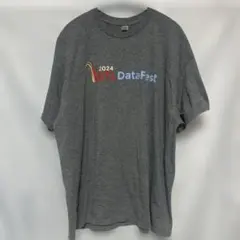 GILDANギルダン Tシャツ クルーネック 半袖 ロゴ XL 灰 綿 デイリー