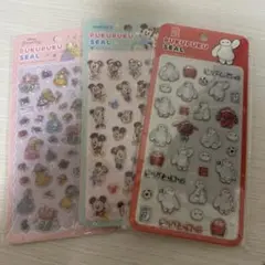 ディズニーキャラクター シール 3枚セット