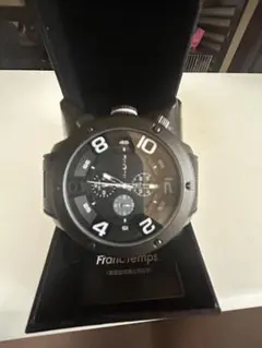 FrancTemps クロノグラフ ブラック 時計