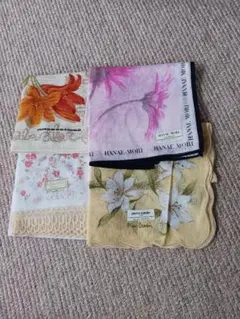 新品未使用花柄ハンカチセット
