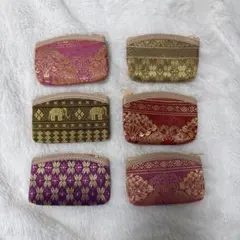 エスニック柄 コインケース カードケース　6個セット