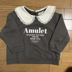 【週末限定】ROPÉ PICNIC Amulet トレーナー　ブラック　100