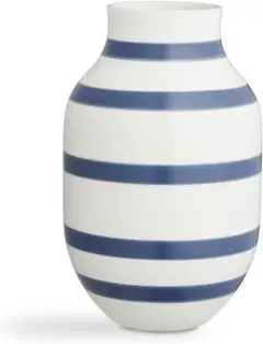 Kahler ケーラー オマジオ フラワーベース(L)　スチールブルー