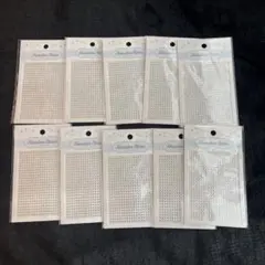 ラインストーンシール 10枚セット