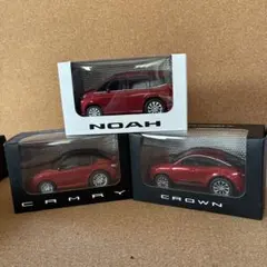 トヨタ ミニカーセット NOAH CAMRY CROWN レッドカラー