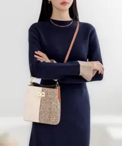 ❤新品・未使用❤ミニ ショルダーバッグ ツイード風バッグ