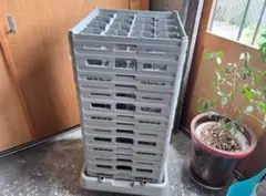 弁慶ラック 16マス×４セット キャスター付食洗機用グラスラック 業務用 厨房