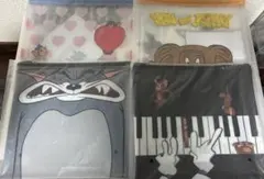 トムとジェリー　ハッピーくじ　フラットポーチ4個セット