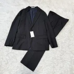 極美品✨ビューティーアンドユース ソリッド＆ストライプ ツイル セットアップ 黒