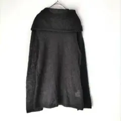 〈ユニクロ〉長袖ニット　モヘア　黒　薄手　М