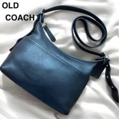 極美品 レア rare COACH オールドコーチ グラブタンレザー ネイビー
