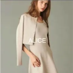全店完売ラスト1点！セルフォード ニットワンピース×カーデセットアップ 36 黒