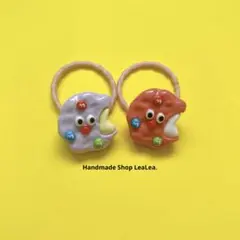 ハンドメイド　クッキー　ヘアゴム　アメリカン　個性的な