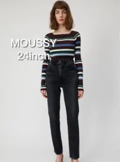 MOUSSY MVS BLACK SKINNY デニム