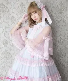M*✨様 メタモルフォーゼ☆ケープ付きフリルミディアムJSK☆リボンカチューシャ メタモルフォーゼ☆ケープ付きフリルミディアムJSK☆リボン