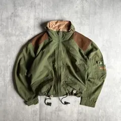 【80s vintage】ジップブルゾン　ギミック　本革　ポルトガル製　短丈