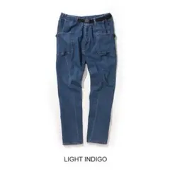 グリップスワニー★ JOG 3Dキャンプパンツ★ライトインディゴ★XL★ペンキ