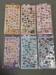 ボンボンドロップ風 キャラクターシール 6枚セット BONBON DROP