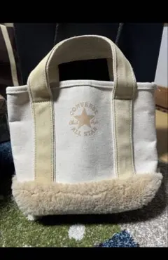 CONVERSE トートバッグ 小型 ホワイト ベージュ