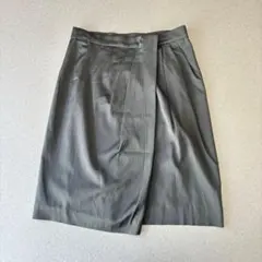 ロートレアモン ラップスカート 光沢感　美品　日本製 40 グレー