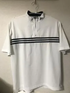 adidas ホワイト ゴルフシャツ テーラメード