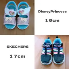 Disney Princess サンダル 16cm　SKECHERS 17cmのサムネイル