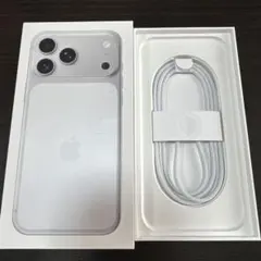 iPhone 17 Pro Max シルバー箱 充電ケーブル付き　本体なし