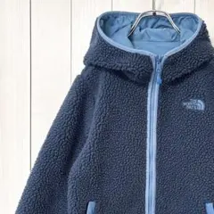ノースフェイス リバーシブル フリース ジャケット フード 刺繍ロゴ
