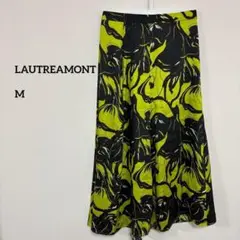 LAUTREAMONTフレアスカート サイズ8 花柄　個性的　c171③