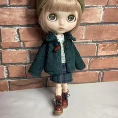 ブライスアウトフィット♡ダークグリーン/クラッシュパイルニットジャケットセット