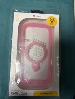 iFace Reflection MagSync ピンク iPhone 16用