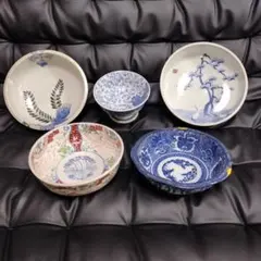 古美術 鉢 盃 5点 アンティーク レトロ 陶器 骨董