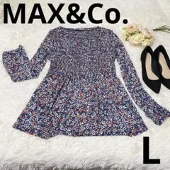 MAX&Co. マックスアンドコー 美品 花柄 長袖 トップス チュニックのサムネイル