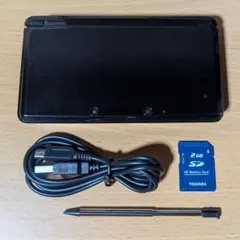 ニンテンドー 3DS 黒 コスモブラック 本体 付属品 任天堂　022