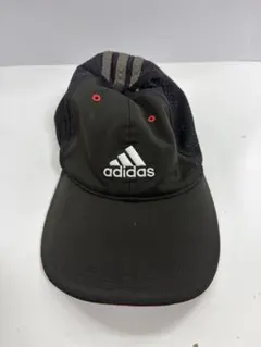 adidas キッズ　キャップ　帽子 黒赤のサムネイル