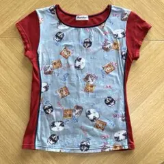 Manhattaner's 猫柄 半袖Tシャツ