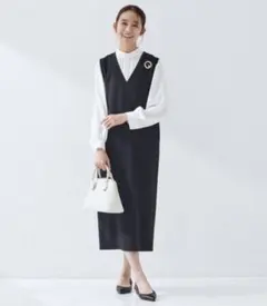 グリーンレーベル　fleurie(フルリー) ジャンパースカート　フリーサイズ