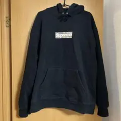 Supreme x Burberry コラボ BoxLogoパーカー 黒サイズL