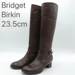 ブリジットバーキン ロングブーツ ジョッキーブーツ ベルト 23.5 ブラウン
