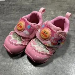 良品♡アンパンマン ベビーシューズ ピンク12㌢