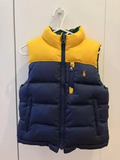 【ほぼ新品】ラルフローレン キッズ リバーシブルダウンベスト 3T(100)