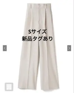 センタープレスワイドタックロングパンツ[gm615]