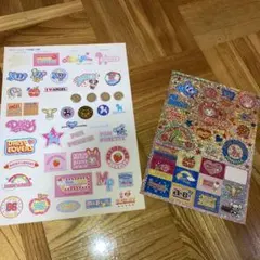 【平成レトロ】ナルミヤブランドロゴ　シール　2枚セット