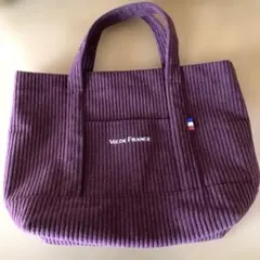 ヴィドフランス　トートバッグ　コーデュロイバック　ボルドー　福袋2026