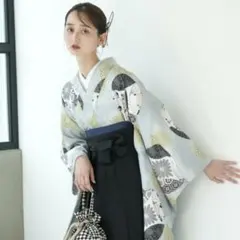 ★ラスト１点★　最終価格　二尺袖 卒業 袴セット 和モダン 七宝　ウタタネ
